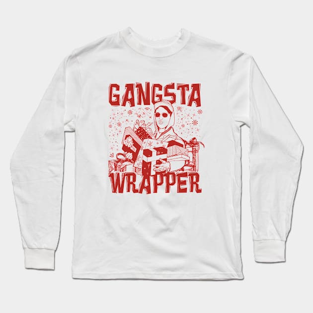 Gangsta Wrapper Long Sleeve T-Shirt by manospd